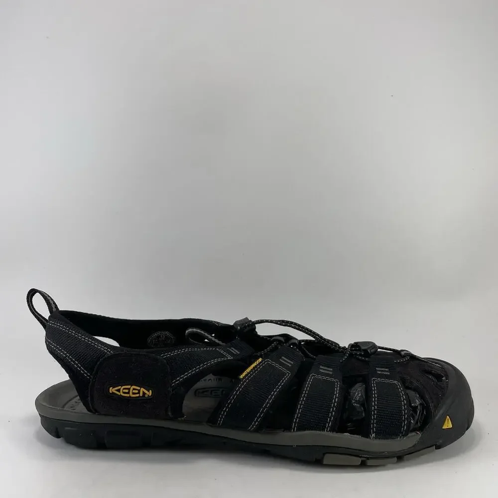 Keen Whisper Black Sandals Mens Size 13 Waterproof Closed Toe Hiking Fisherman